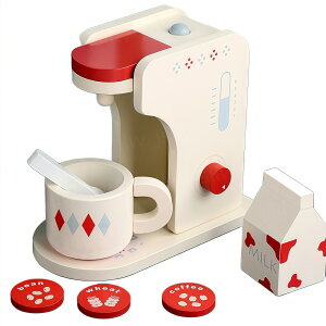 ままごと キッチン コーヒーマシン 木製 ままごとセット コーヒーメーカー カフェ おままごとセット コーヒーセット 女の子 男の子 知育玩具 親子遊び クリスマス 誕生日 プレゼント 出産祝