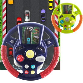 【ポイント5倍】ハンドル ドライバー ごっこ遊び 運転ゲーム ドライブ 車のハンドルおもちゃ ライト 音楽 サイレン 吸盤付き