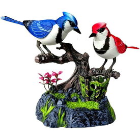 【ポイント5倍】玩具 おもちゃ ツインバード インテリア 鳥の置物 音センサー 鳴く鳥 動く鳥 鳥のさえずり 癒し プレゼント