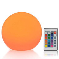 LEDライト 玄関 照明 USB充電 屋外 RGB 調光機能付き 12CM 15CM 20CM LED 玉 ライト リモコン付き 充電式…