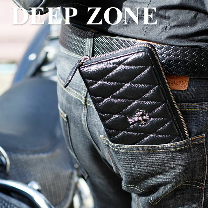 楽天市場】DEEP ZONE 本革 牛革 長財布 革財布 メンズ ロング 