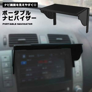 ポータブル ナビ用 日よけ サンバイザー ナビバイザー モニターバイザー ガードモニター用 日除け 両面テープ 粘着式 粘着 ナビ カーモニター 映りこみ防止 送料無料