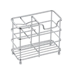 歯ブラシ スタンド ステンレス 置き型 ホルダー シルバー おしゃれ モダン シンプル 衛生的 洗面所 収納 電動歯ブラシ 歯間ブラシ 便利 コンパクト 送料無料