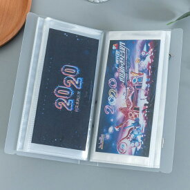 チケット 保管 収納 ファイル ケース クリア 透明 鑑賞券 領収書 コンサート ライブ 送料無料