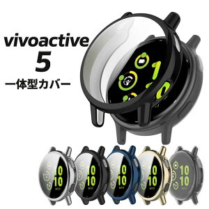 �y��ʂƑ��ʂ����z Garmin vivoactive 5 �J�o�[ �P�[�X ��̌^ ���� ���b�L TPU �S�ʕی� �K�[�~�� ���B���H�A�N�e�B�u 5 �ϏՌ� �\�t�g ��������