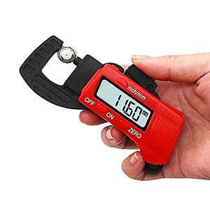 �y����͈�0-12.7mm�z�f�W�^���}�C�N�����[�^�[ 0.01mm�P�� ���ݑ��� �f�W�^���Q�[�W �����x �ȒP���� �Ў背�o�[ �� �t�B���� ��v �傫�ȕ\�� LR44�d�r�t�� �J�[�{���t�@�C�o�[ ���Z�b�g�@�\ 