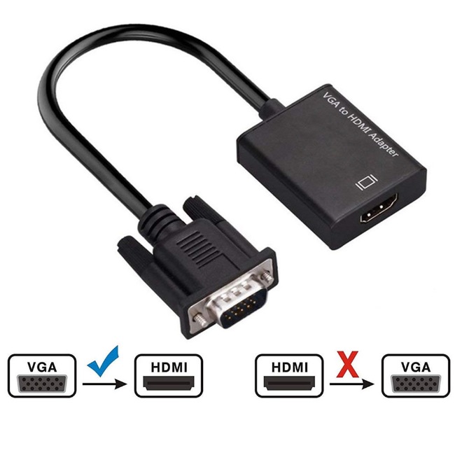 to VGA HDMI 変換 解像度 1080P ビデオ PC プロジェクター ディスプレイ