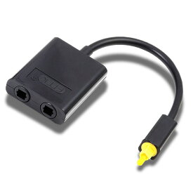 オーディオスプリーター 光デジタル 2分配 光角型 1入力 2分配 角型 オス メス 分配器 電源不要 1入力2出力