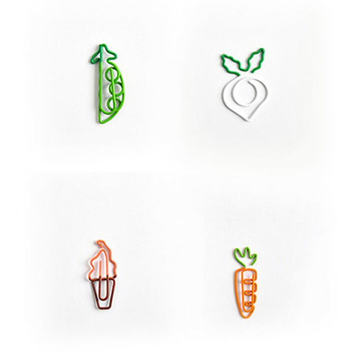 楽天市場 クリップ おしゃれ かわいい 文房具 オフィス 事務用品 日用品 学校 ペーパークリップ 4種セット Deer Shop