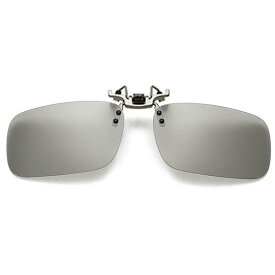 サングラス 偏光 調光 メガネの上から レディース メンズ スポーツ クリップ 変色 眼鏡 運転 軽量 四角