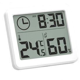 温度計 湿度計 おしゃれ デジタル 室内 卓上 温湿度計 大画面 シンプル