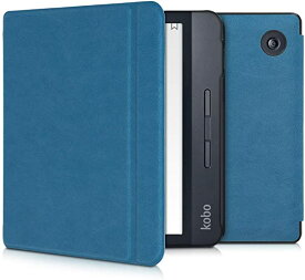 Kobo Libra H2O ケース PUレザー 電子書籍カバー オートスリープ reader 保護ケース 翡翠色