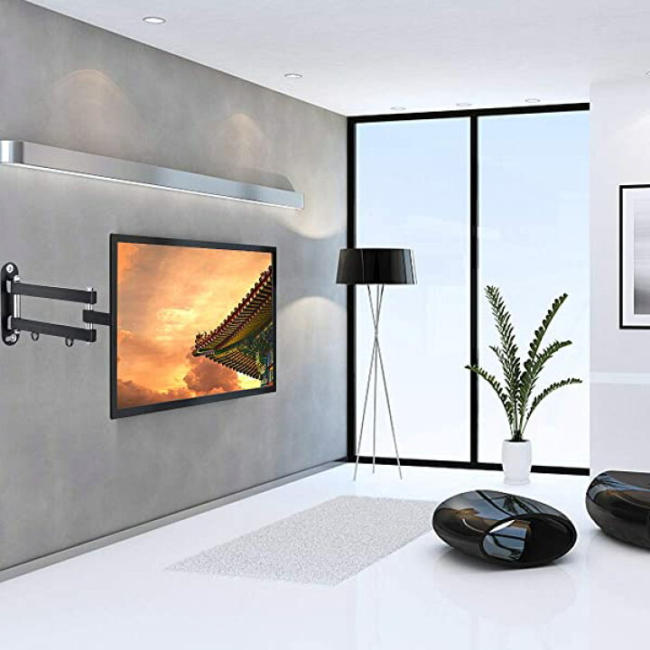 楽天市場】テレビ壁掛け金具 回転式アーム モニターアーム 15-27インチ 