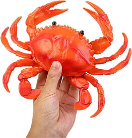 蟹のおもちゃ イセエビのおもちゃ 子どものおもちゃ 知育玩具 いたずら小道具 海洋動物 フィギュア モデル 早期開発 リアル 人気 一件入れ (カニ)