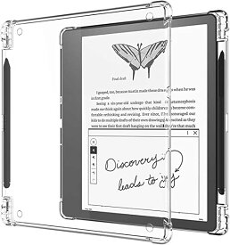Kindle Scribe ケース カバー Kindle Scribe 10.2インチ ケース 軽量 ワイヤレス充電対応 超薄型ケース クリア ソフト シリコン 超軽量 衝撃防止 スリムフィット (四角耐衝撃) Kindle Scribe TPU ケース