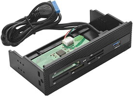 PC 内蔵カードリーダー USB 3.0ポート M2 SD MS XD CF TFカード ダッシュボードフロントパネル 高温工業用プラスチック製 PCカードリーダー