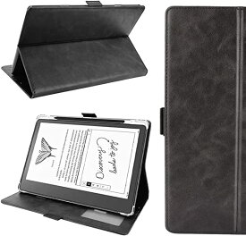 NEW Kindle Scribe (2022年発売) ケース ペンホルダー付きスタンド機能付き 手帳型ケース高級PU レザー 全面保護型 超軽量 傷つけ防止 耐久性 Kindle Scribe 10.2インチ用 スマートカバー (ブラック)