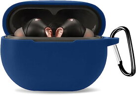 SOUNDPEATS Capsule3 Pro ケース 保護ケース ヘッドホンケース シリコン素材 着 しやすい 耐衝撃性 防水防塵 ウォッシャブル カラビナ付き 持ち運びがしやすい[ブルー]