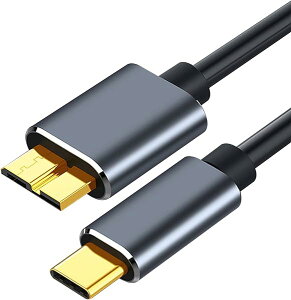 USB C to Micro B 3.0 P[u 0.5M 5Gbps f[^] bLRlN^ OtHDD/SSD n[hhCuȂǑΉ 