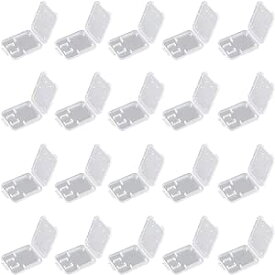 SDカード ケース マイクロ micro sd カード 収納ケース メモリーカード ホルダー カード入れ 小型 薄型 簡易 防水 収納/整理/保管用 携帯便利 クリア (20個セット) 送料無料