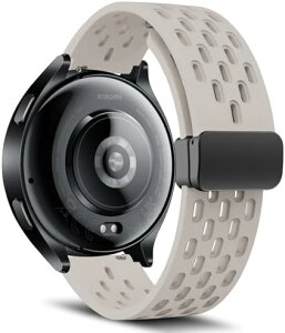 Xiaomi Watch 2/Xiaomi Watch S3 / Xiaomi Mi Watch S1 / S1 Pro / S1 Active �����x���g 22mm �o���h �V���R�� �}�O�l�b�g�t�� �X�|�[�c �ւ��o���h �\�t�g Xiaomi Watch 2 Pro/Xiaomi Mi Watch �p �X�^�[���C�g