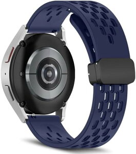 Galaxy Watch FE 40mm / Galaxy Watch 7/6/5/4 40mm 44mm / Galaxy Watch 6 Classic 43mm 47mm �����p�o���h 20mm �o���h�V���R�� �}�O�l�b�g�t�� �X�|�[�c �X�g���b�v �ւ��o���h �����x���g �\�t�g �_�[�N�u���[