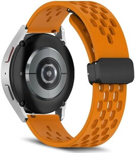 Galaxy Watch FE 40mm / Galaxy Watch 7/6/5/4 40mm 44mm / Galaxy Watch 6 Classic 43mm 47mm �����p�o���h 20mm �o���h �V���R�� �}�O�l�b�g�t�� �X�|�[�c �ւ��o���h �����x���g �\�t�g (�C�G���[)