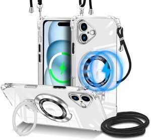 iPhone 16 Plus P[X NA V_[ Ot MagSafeΉ X^h Jo[ | | ΂߂ Rt ؍ ϏՌ TPU c/ 2WAY  O\ CX[d ^ y  