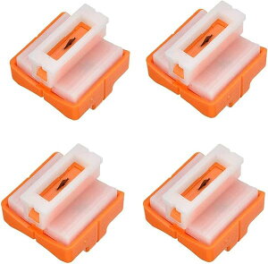 ペーパーカッター 替刃 交換用カッター ペーパー裁断機 軽量ミニ裁断機用 切断機 ミニカッター スライドカッター A4サイズ対応 カッター替え刃 携帯に便利 ポータブル 写真ブック 4個入り