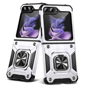Galaxy Z Flip5 �P�[�X �����O�t���J�o�[ �ϏՌ� �X�^���h�@�\ �ԍڃz���_�[ �����Y�ی� �M�����N�V�[ Z �t���b�v5 �p�X�}�z�P�[�X PC TPU�o���p�[ �h�o �l�C �����h�~ ����~�� �w��h�~ �g�уJ�o