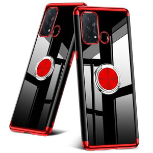 OPPO Reno5 A ケース リング クリアケース ソフト TPU 耐衝撃 薄型 シリコン 透明 reno5 a 用スマホケース スタンド機能 360回転 車載ホルダー 携帯カバー クリスタル 黄変防止 ストラップホール付き