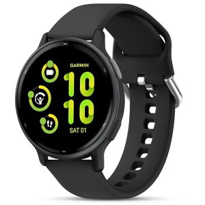 Garmin Vivoactive5 / Vivoactive3 xg / Venu Sq / Venu Sq2 / Venu / Venu 2 Plus / Vivomove Sport oh xg 20mm X|[c^Cv ʋC _ VJQ Xgoh ֕i (ubN Large for 155mm - 2