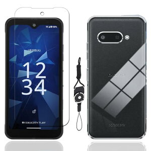 DIGNO SX4 KC-S305 �K���X�t�B�� Wi-Fi KC-S205 �t�B���� �ώw�� DIGNO SX4 KC-S305 / TPU DIGNO SX4 Wi-Fi KC-S205 �P�[�X �ϏՌ� ���ϖh�~ ����h�~ �ϐ� �h�w�� �ϋv�� [1���t�B���� +�P�[�X TPU+ �X�g���b�v �t��] ��