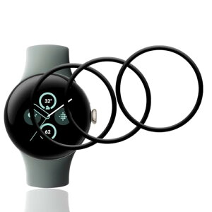 Google Pixel Watch 3 45mm �t�B���� 3�� �ی�t�B���� PET������ �Y�f�@�� 3D�Ȗ� �J�o�[ Pixel Watch3 45mm �t���ی�t�B���� �����ߗ� 3D�S�ʕی� �L�Y�h�~ ��U�h�~ �����x�^�b�` �ϏՌ� �w�� ����h�~ 