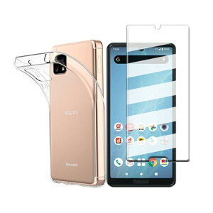 Sense4 SH-41A SH-RM15 sense 5G SHG03 SH-53A A004sh ガラスフィルム 液晶保護 フィルム 強化ガラス 気泡ゼロ 指紋防止 Sense4 Lite ケース クリア TPU 耐衝撃 落下防止 専用保護 シリコン ケースSense4 ガラスフ