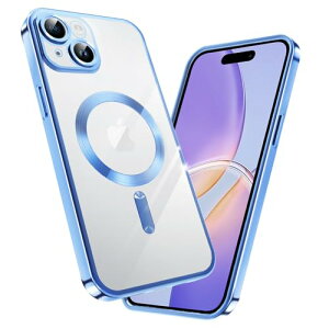 iPhone 15 Plus �P�[�X �N���A MagSafe �X�}�z�P�[�X �ϏՌ� ���h�~ ���b�L���H �J�o�[ �����Y�ی� TPU �\�t�g ���^ �w��h�~ �X�g���b�v�z�[���t�� ���ϖh�~ �l�C �X�}�z�P�[�X �ی�P�[�X �X�}�z�J