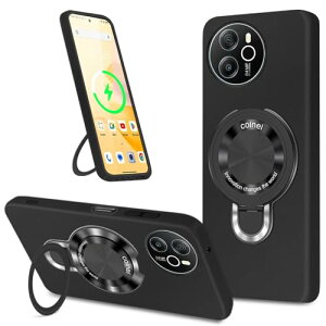 Blackview Shark 8 �P�[�X TPU MagSafe �����O�t�� blackview Shark 8 �J�o�[ �X�^���h �}�O�l�b�g �c�����p �ϏՌ� ���h�~ �y�� �_�� ���^ �w��Ȃ� ���ςȂ� ����� ��G��ǂ� ���ɋ��� �X�g���b�v�z�[