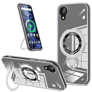 Kyocera DIGNO BX2 �P�[�X�N���A TPU MagSafe �����O�t�� DIGNO BX2 A101KC �J�o�[ �X�^���h �}�O�l�b�g �c�����p �ϏՌ� ���h�~ �y�� �_�� ���^ �S�ʕی� �w��Ȃ� ���ςȂ� ����� ��G��ǂ� ���ɋ��� 