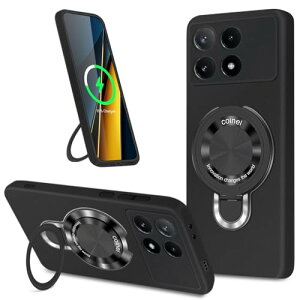 Xiaomi Poco X6 Pro �P�[�X TPU MagSafe �����O�t�� �V���I�~ POCO X6 PRO �J�o�[ �X�^���h �}�O�l�b�g �c�����p �ϏՌ� ���h�~ �y�� �_�� ���^ �w��Ȃ� ���ςȂ� ����� ��G��ǂ� ���ɋ��� �X�g���b