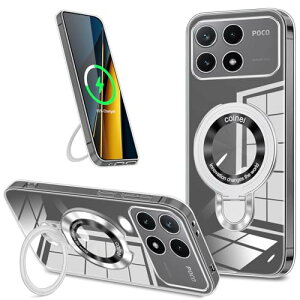 Xiaomi Poco X6 Pro �P�[�X TPU MagSafe �����O�t�� �V���I�~ POCO X6 PRO �J�o�[ �X�^���h �}�O�l�b�g �c�����p �ϏՌ� ���h�~ �y�� �_�� ���^ �w��Ȃ� ���ςȂ� ����� ��G��ǂ� ���ɋ��� �X�g���b