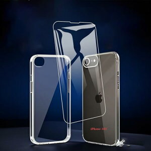 iPhone 16e KXtB tیtB ߗ ^ dx9H Uh~ + iPhone 16E P[X NA TPU ϏՌ h~ VR [1VR P[X+KXtB] 