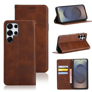 Galaxy S25 Ultra �P�[�X �蒠�^ �M�����N�V�[S25 Ultra �蒠�^�P�[�X SC-52F / SCG32 �X�}�z�P�[�X �J�o�[ PU���U�[ �J�[�h���[ ���z�^ �ϏՌ� �}�O�l�b�g �X�^���h�@�\�t�� (Galaxy S25 Ultra �P�[�X�蒠�^) (