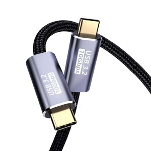 Type-c P[u 1.5M USB-C to USB-C P[u USB3.2 Gen2W PDΉ100W / 5A}[d Thunderbolt 3 P[u[4K@60Hzfo 10Gbpsf[^] E-Marker ]iCґg ϋv ^Cvc @Ή 