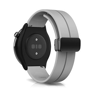 20mm �o���h Amazfit Active 2 Square / Amazfit Active 2 / Active / GTR Mini / GTS 4 Mini / GTS 4 / Bip 3 / Bip 3 Pro �����o���h �V���R�� �}�O�l�b�g�t�� �X�|�[�c �ւ��X�g���b�v �����x���g �_�炩�� �����ȒP �j����