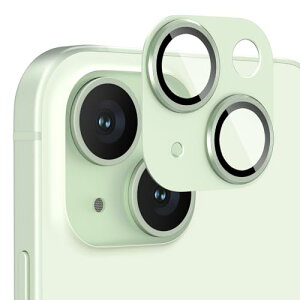 iPhone 15 / 15 Plus レンズカバー カメラフィルム アルミ合金製 9H強化ガラス 傷防止 レンズ保護 耐衝撃 アイフォン15 / 15 プラス 用 カメラ保護 高透過率 黒縁取り 露出オーバー防止 カメラレンズ