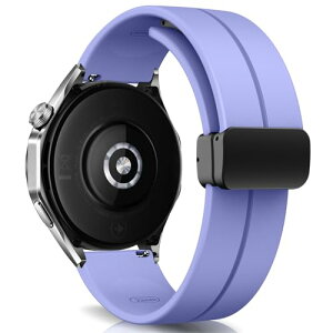 22mm �o���h Huawei Watch 5 / Watch 4 46mm / Huawei Watch GT 5 Pro / GT 5 46mm / Watch 4 Pro 48mm �����o���h �V���R�� �X�|�[�c �ւ��X�g���b�v �����x���g �_�炩�� ���C�t�� �����ȒP �j�����p - ���C���b�N ����