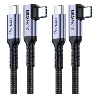 USB 4 P[u 1m 240W USB CUSB CP[u p 40Gbps f[^ Thunderbolt4 Thunderbolts 3 fBXvC iPhone 15 Pro Max VO8 K / _u4 kfBXvCɑΉ 2{ 