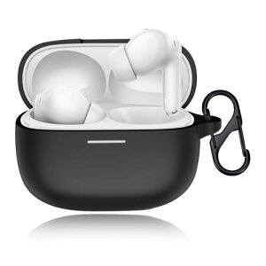 Redmi Buds 6 Pro ケース カバー シリコン 保護ケース 充電便利 全面保護 紛失防止 滑り止め 軽量 キズ防止 スリム 薄型 旅行 耐衝撃 防塵-ブラック 送料無料