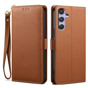Galaxy S24 FE ケース 手帳型 本革 牛革 カード収納 サイドマグネット式 横置きスタンド機能付き 上下にストラップホール付き ストラップ付 ギャラクシー S24 FE ケース 柔軟なTPU素材 耐衝撃 全面