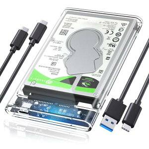 USB-C 3.1 GEN2 2.5C` HDD P[X 6Gbps] SSDP[X C-CP[ut  n[hfBXNP[X 6TB܂ 9.5mm / 7mm HDD / SSDÓdCh~ PCޗ 